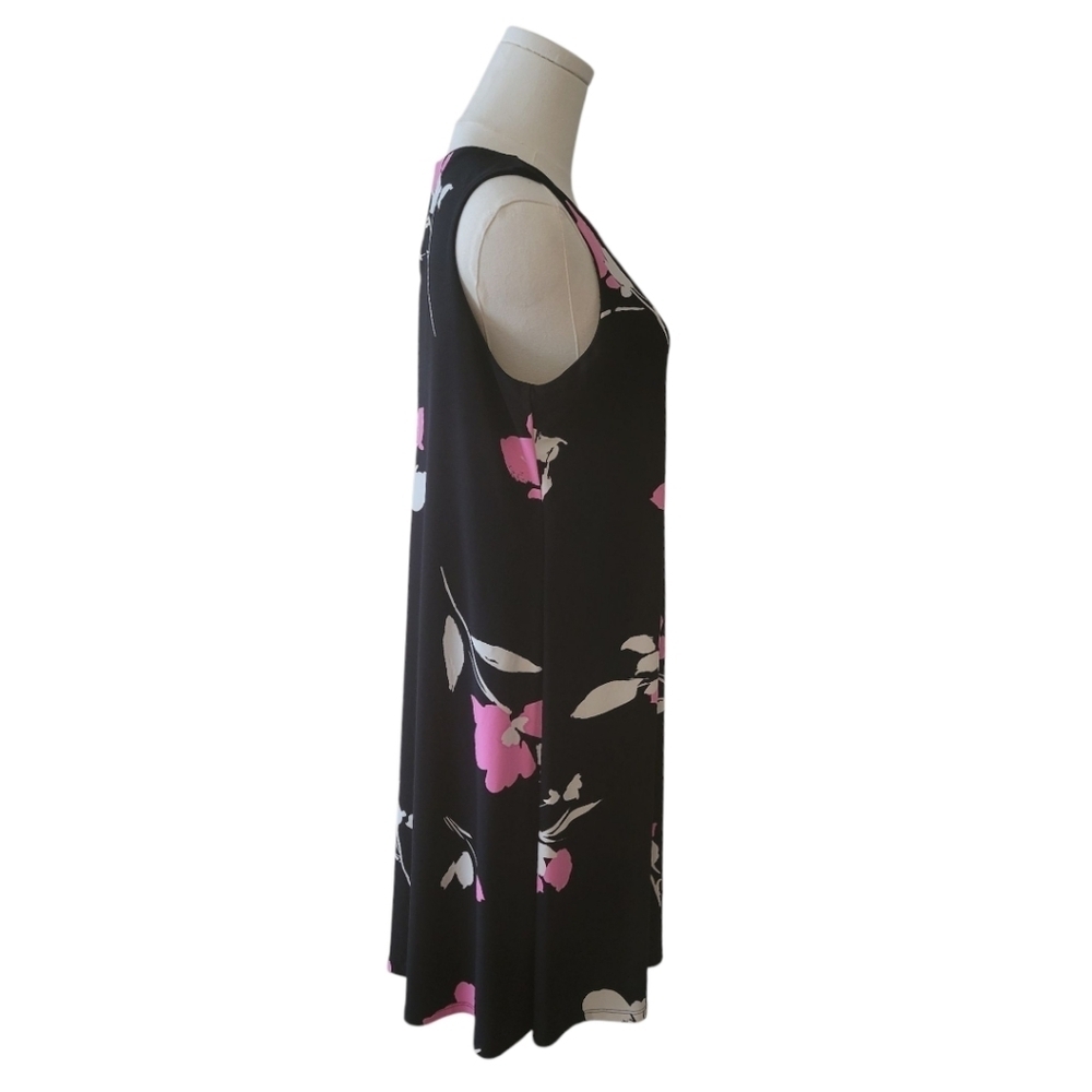 Lauren by Ralph Lauren Black‎ Sleeveless Swing  Dress Size 10 - Picture 4 of 6